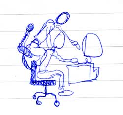 Creative Director Chair original sketch