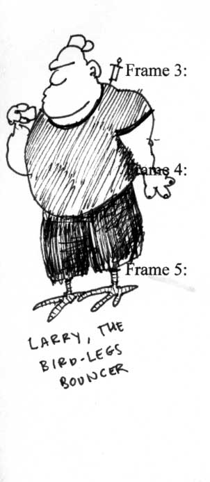 Larry the bird legs bouncer